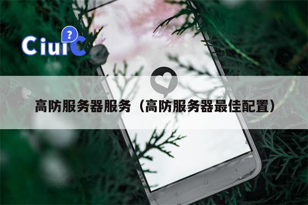 高防服务器服务（高防服务器最佳配置）