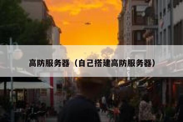 高防服务器（自己搭建高防服务器）