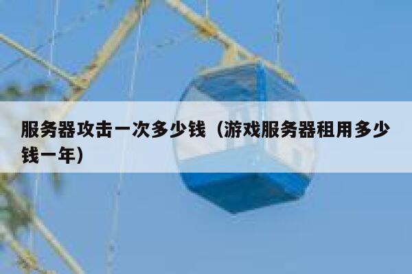 服务器攻击一次多少钱（游戏服务器租用多少钱一年）