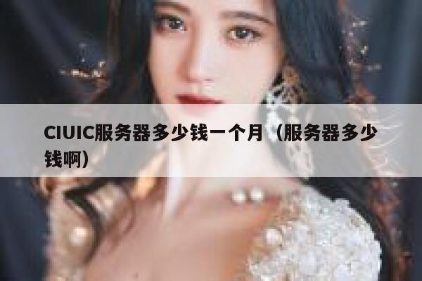 CIUIC服务器多少钱一个月（服务器多少钱啊）